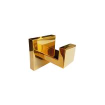 Gancho de Toalha Quadrado Inox Dourado Brilho Gancho de Toalha Quadrado Inox Dourado Brilho