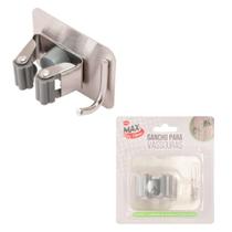 Gancho de Vassoura Aço Inox 8,5x6,5x4cm Parede Gancho de Vassoura Aço Inox 8,5x6,5x4cm Parede