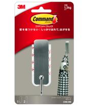 Gancho decorativo Command Brushed Nickel Medium Metal