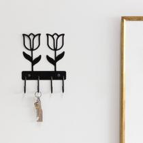 Gancho Decorativo de Parede Flor Gancho Decorativo de Parede Flor