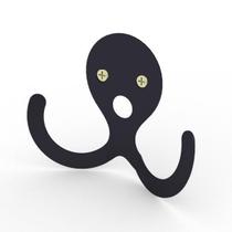 Gancho Decorativo Polvo Hushed Aço Preto 9X11 Cm Gancho Decorativo Polvo Hushed Aço Preto 9X11 Cm