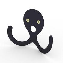 Gancho Decorativo Polvo Hushed Aço Preto 9X11 Cm Gancho Decorativo Polvo Hushed Aço Preto 9X11 Cm