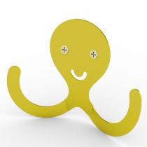 Gancho Decorativo Polvo Smile Aço Amarelo 9x11 cm Gancho Decorativo Polvo Smile Aço Amarelo 9x11 cm