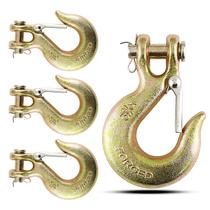 Gancho deslizante Clevis High-PQ de 5/16 polegadas G70 6,35 mm 6,35 kg, pacote com 4 Gancho deslizante Clevis High-PQ de 5/16 polegadas G70 6,35 mm 6,35 kg, pacote com 4