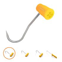 Gancho Desossa Inox Mundial Mão Esquerda Central Direita Açougue Frigorífico Cabo Antibacteriano