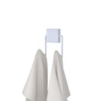 Gancho Duplo Banheiro Aço Exclusive Branco - DiCarlo Gancho Duplo Banheiro Aço Exclusive Branco - DiCarlo