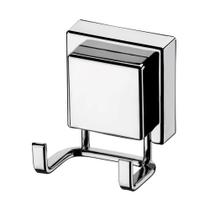 Gancho Duplo com Ventosa Multiuso para Banheiro Lavanderia Cozinha Prata Future Gancho Duplo com Ventosa Multiuso para Banheiro Lavanderia Cozinha Prata Future