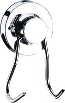 Gancho Duplo Multi Uso Fixação Por Ventosa Aço Cromado Gancho Duplo Multi Uso Fixação Por Ventosa Aço Cromado