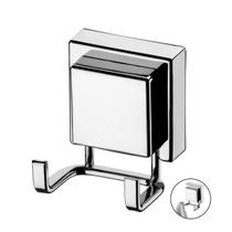 Gancho Duplo Multiuso Com Ventosa Para Toalhas Objetos Utensílios Banheiro Cromado - 8055 Future