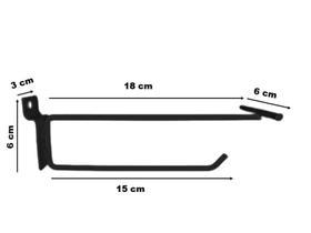 Gancho Duplo Porta Etiqueta 5 mm Para Painel kit:01 PçMedidas:15 Cm Gancho Duplo Porta Etiqueta 5 mm Para Painel kit:01 PçMedidas:15 Cm
