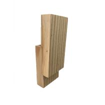 Gancho Em Madeira Pinus Retangular Duplo