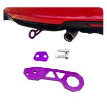 Gancho Engate Reboque Tow Hook tuning Universal Roxo Sport