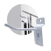 Gancho Expositor 10cm Branco para Painel Canaletado 30 Unidades