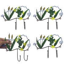 Gancho Ferro Sapo Kit 4 Uni Decoraçao Enfeite Parede Chaves Bone Quarto Sala Casa Multiuso Gancho Ferro Sapo Kit 4 Uni Decoraçao Enfeite Parede Chaves Bone Quarto Sala Casa Multiuso