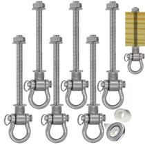Gancho giratório WWFFEN 6 Bearing Silent Heavy Duty 1500 libras Gancho giratório WWFFEN 6 Bearing Silent Heavy Duty 1500 libras