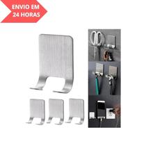 Gancho INOX Adesivo Universal Multiuso Sem Furos para Parede