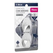 Gancho inox com adesivo 2 peças - 2592 primafer resistente organiza decora