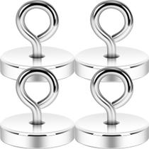 Gancho Magnético com Olhal Neosmuk 120 lb, Alta Resistência, Kit com 4 Gancho Magnético com Olhal Neosmuk 120 lb, Alta Resistência, Kit com 4