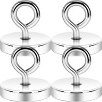 Gancho Magnético Neosmuk 170 lb Alta Resistência Kit com 4 Unidades Prata Gancho Magnético Neosmuk 170 lb Alta Resistência Kit com 4 Unidades Prata