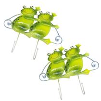 Gancho Metal Duplo Para Bone Bolsa Chapeu Enfeite Sapos Pendura 2 Unid (pt-c-c)