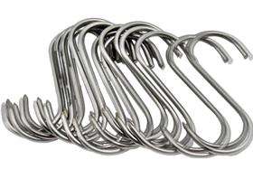 Gancho multiuso 7cm Para Pendurar Carne Frios Feirantes E Açougue 12pç