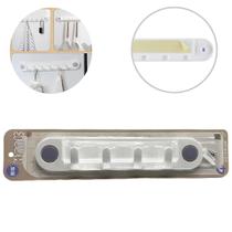 Gancho Multiuso Adesivo Com Parafusos Com 4 Ganchos