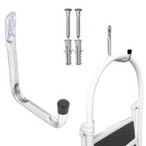 Gancho Multiuso Parede Pendure Tudo Bicicleta 7,5kg Suporte Aço Zincado Resistente 1/2''