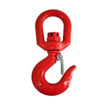 Gancho Olhal com Trava Giratório Capacidade 2 Toneladas Vermelho