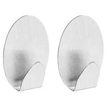 Gancho Oval Metálico com Adesivo M 2 Peças Ordene