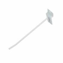 Gancho Painel Canaletado 25 cm Branco Kit 100 peças Gancho Painel Canaletado 25 cm Branco Kit 100 peças