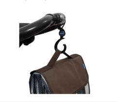 Gancho Para Bolsa Carrinho De Bebe Multiuso Podem Ser Acoplados Em Diferentes Espessuras Giro 360