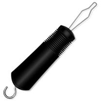Gancho para Botones YIFOCUS 2 em 1 com Puxador de Zíper Preto Gancho para Botones YIFOCUS 2 em 1 com Puxador de Zíper Preto