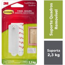 Gancho para Quadros Command Branco Grande ATE 2,3KG 3M
