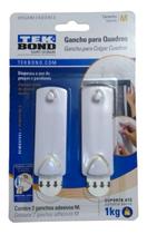 Gancho Para Quadros Tek Bond - Tam. M 2pçs Suporta Até 1kg