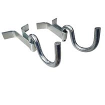 Gancho Para Rede De Descanso Chumbar Cromado Par Fixação Segura Parede Varanda Quarto