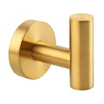 Gancho para Roupão e Toalha APLusee em Aço Inoxidável SUS304 com Acabamento Dourado Escovado Gancho para Roupão e Toalha APLusee em Aço Inoxidável SUS304 com Acabamento Dourado Escovado