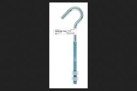 Gancho para tendedero HAMPTON de acero zincado de 18 cm Gancho para tendedero HAMPTON de acero zincado de 18 cm