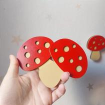 Gancho Pendurador Infantil Cogumelo - Kit com 3 Unidades Gancho Pendurador Infantil Cogumelo - Kit com 3 Unidades