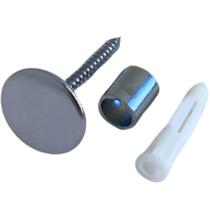 Gancho Pino de Metal 1,5cm Cromado para Espelho de Parede Fixador Duler Cabideiro Gancho Pino de Metal 1,5cm Cromado para Espelho de Parede Fixador Duler Cabideiro
