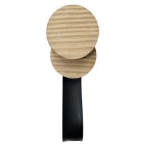 Gancho Pinus Redondo Duplo Com Material sintético Preto Gancho Pinus Redondo Duplo Com Material sintético Preto