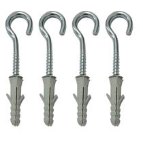 Gancho pitão para rede de proteção 5.5X63mm e bucha 8mm 100 pçs