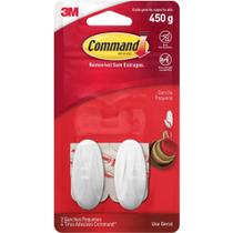 Gancho Plastico Command Pequeno C/2