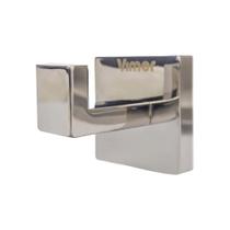 Gancho Porta-Toalha Banheiro de Parede Cromado Aço Inox Vimer