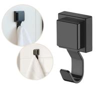 Gancho Porta Toalha Cabide Suporte Banheiro Lavabo Ventosa Sem Furo Preto Gancho Porta Toalha Cabide Suporte Banheiro Lavabo Ventosa Sem Furo Preto