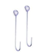 Gancho Prolongador Para Açougue Cozinha 25cm Zincado Par Multiuso