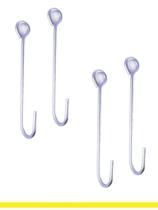 Gancho Prolongador Para Açougue Cozinha 25cm Zincado Par Multiuso Gancho Prolongador Para Açougue Cozinha 25cm Zincado Par Multiuso