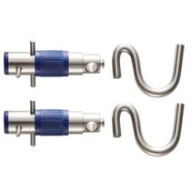 Gancho Rede De Descanso Dormir Batom Inox Reforçado - 1 Par