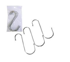 Gancho S De Metal Aço 12cm Com 3 Pecas