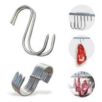 Gancho S Estanhado Açougue Frigorífico - Com 12 Unidades Gancho S Estanhado Açougue Frigorífico - Com 12 Unidades