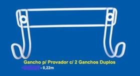 Gancho Simples Para Provador C/ Dois Ganchos Duplos Gancho Simples Para Provador C/ Dois Ganchos Duplos